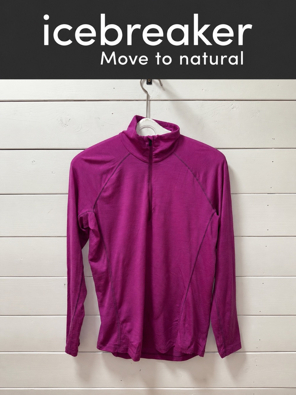 Icebreaker Merino 150 Zone Half Zip Base Layer Top Size XL